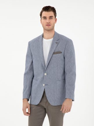 کت مردانه آبی تیره پیرکاردین