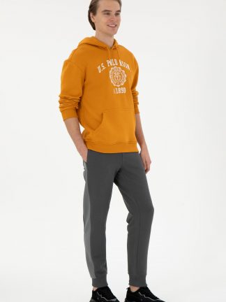 شلوار راحتی مردانه خاکستری تیره یو اس پولو