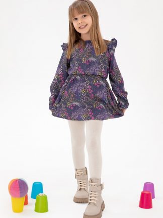 پیراهن دخترانه سرمه ای یو اس پولو