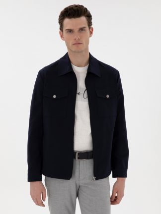 کت مردانه سرمه ای پیرکاردین