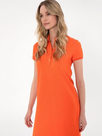 پیراهن و لباس مجلسی زنانه گل انار یو اس پولو