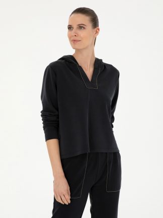 سویشرت زنانه مشکی پیرکاردین