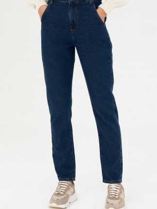 شلوار جین راسته زنانه آبی تیره یو اس پولو