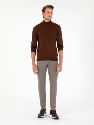 شلوار جین جذب مردانه بژ پیرکاردین