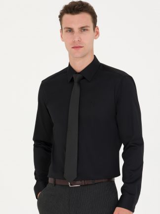 پیراهن رسمی مردانه مشکی پیرکاردین