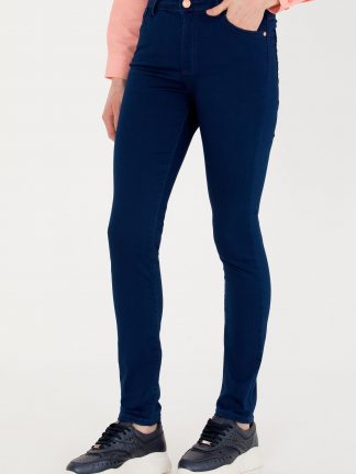 شلوار جین جذب زنانه آبی یو اس پولو