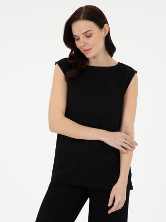 بلوز زنانه مشکی پیرکاردین