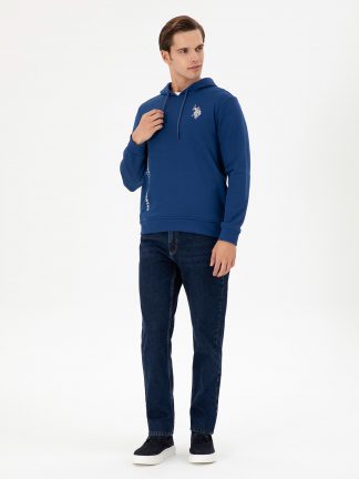 شلوار جین بگی مردانه آبی یو اس پولو