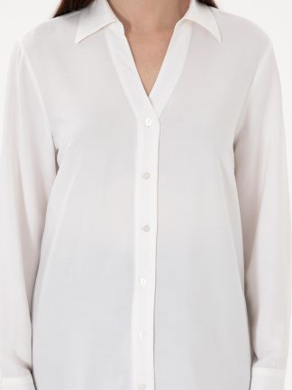 شومیز زنانه سفید پیرکاردین