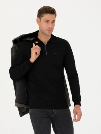 سویشرت مردانه مشکی پیرکاردین