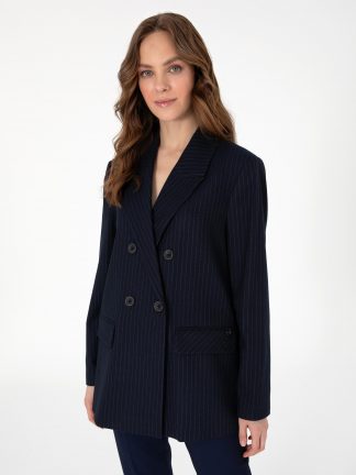 کت زنانه سرمه ای پیرکاردین