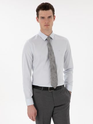 پیراهن مردانه آبی روشن پیرکاردین