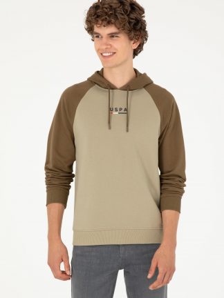 هودی مردانه خاکی روشن یو اس پولو