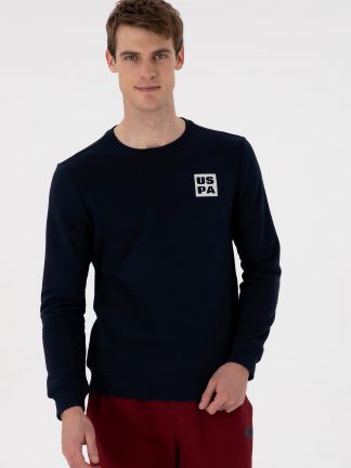 سویشرت مردانه سرمه ای یو اس پولو