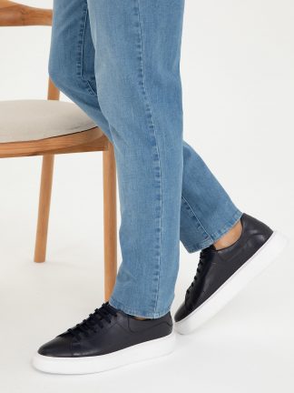 کفش کتانی و اسپرت مردانه سرمه ای پیرکاردین