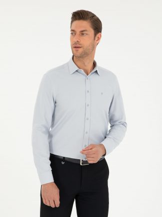 پیراهن مردانه خاکستری پیرکاردین