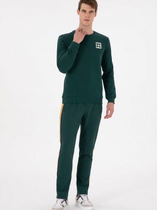 شلوار راحتی مردانه سبز تیره یو اس پولو