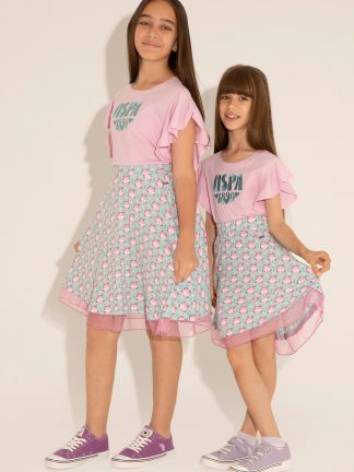 پیراهن دخترانه نعنایی یو اس پولو