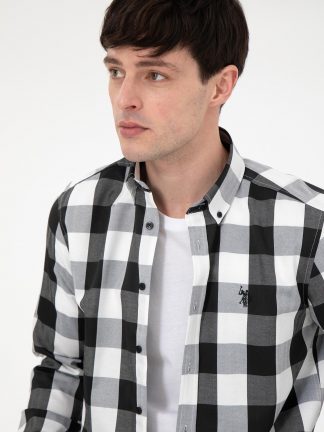 پیراهن مردانه مشکی یو اس پولو