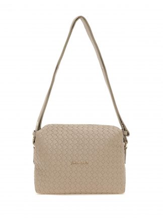 کیف دوشی زنانه بژ پیرکاردین