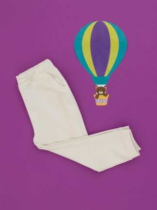 شلوار راحتی نوزاد دختر کرم یو اس پولو