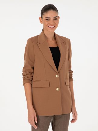 کت زنانه قهوه ای پیرکاردین