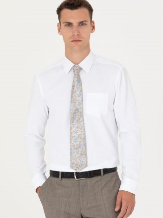 پیراهن رسمی مردانه سفید پیرکاردین