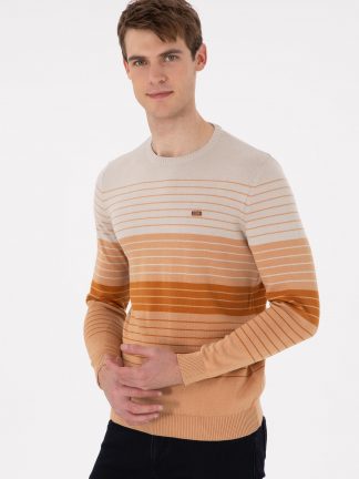 پلیور مردانه شتری یو اس پولو