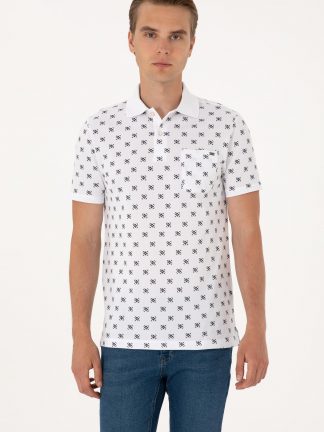 پولوشرت مردانه سفید یو اس پولو