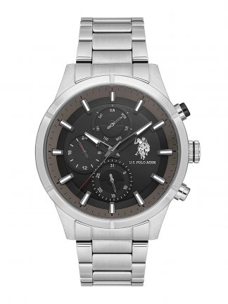 ساعت مچی مردانه خاکستری یو اس پولو
