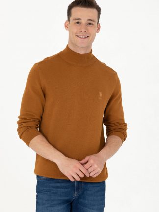 پلیور مردانه نارگیلی یو اس پولو