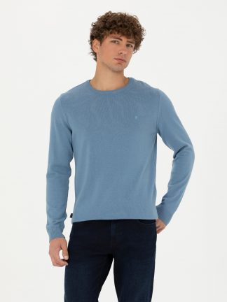 پلیور مردانه آبی تیره پیرکاردین