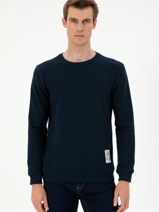 سویشرت مردانه سرمه ای یو اس پولو