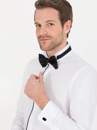 پیراهن رسمی مردانه سفید پیرکاردین