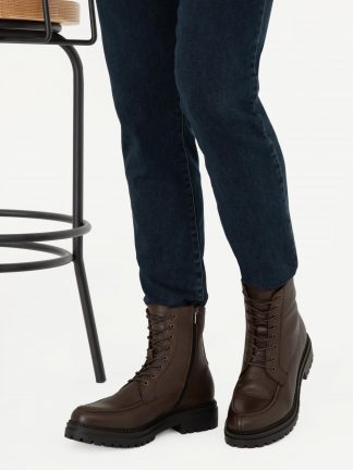 بوت و نیم بوت مردانه قهوه ای پیرکاردین