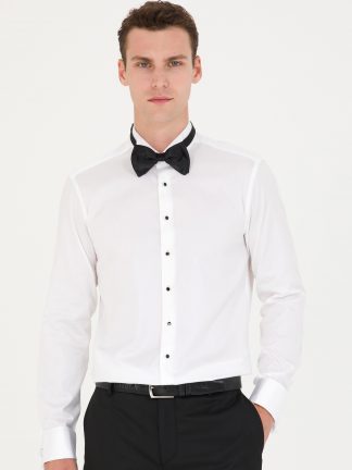 پیراهن رسمی مردانه سفید پیرکاردین