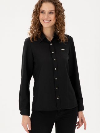 شومیز زنانه مشکی یو اس پولو