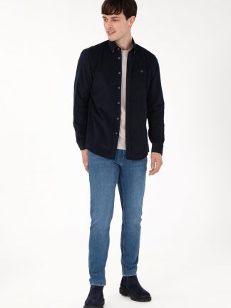 شلوار جین جذب مردانه آبی یو اس پولو