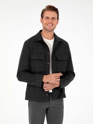 کت مردانه خاکستری تیره پیرکاردین