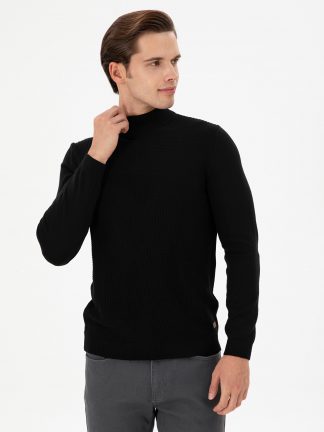 پلیور مردانه مشکی یو اس پولو