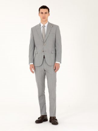 کت و شلوار مردانه خاکستری پیرکاردین