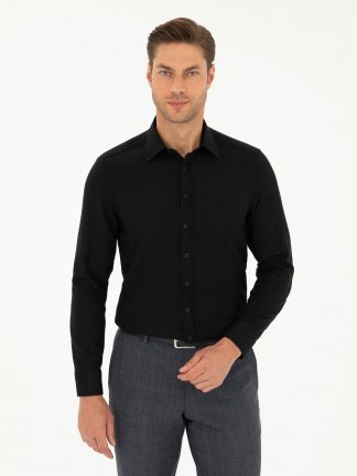 پیراهن مردانه مشکی پیرکاردین