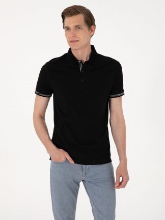 پولوشرت مردانه مشکی پیرکاردین