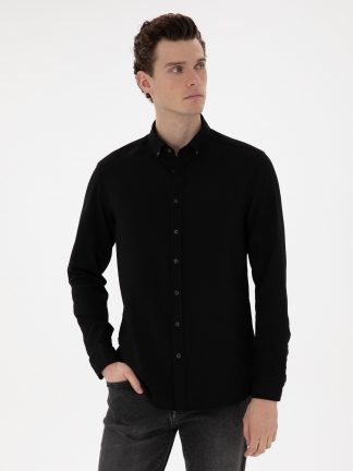 پیراهن مردانه مشکی پیرکاردین