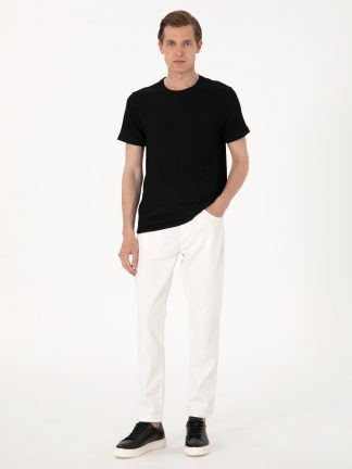 شلوار جین راسته مردانه بژ پیرکاردین