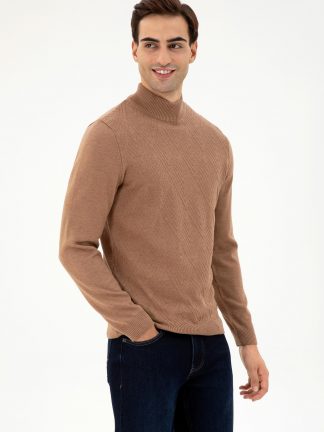 پلیور مردانه شتری یو اس پولو