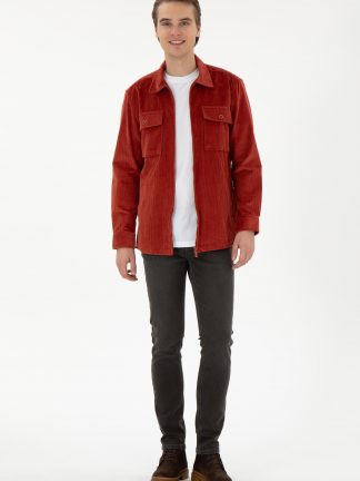 شلوار جین جذب مردانه قهوه ای یو اس پولو