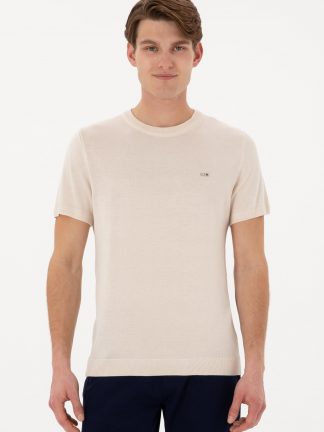 تی شرت مردانه طوسی یو اس پولو