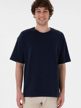 تی شرت مردانه سرمه ای یو اس پولو