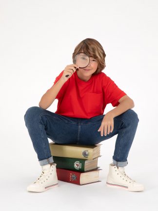 تی شرت پسرانه قرمز یو اس پولو